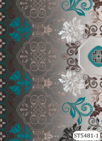 Nappe de table en polyester de luxe, imperméable, résistante à l'huile et à la chaleur, facile à nettoyer, motif floral cachemire vintage, pour table à manger