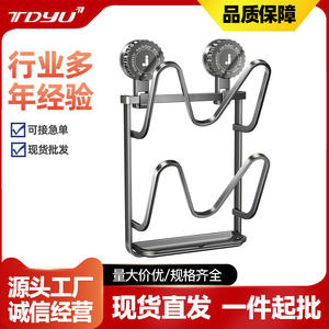 ที่วางฝาหม้อติดผนังแบบหลายชั้น วัสดุเหล็กขัดเงา ไม่ต้องเจาะผนัง สำหรับจัดระเบียบห้องครัว - Product Image 5