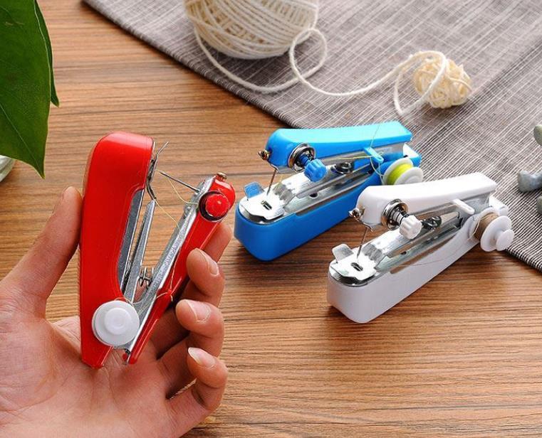 1pc Portable Mini Manual Sewing Machine Simple Operation Sewing Tools Sewing Cloth Fabric Handy Needlework Tool · image 3