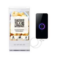 Menu de table numérique LCD pour restaurant avec batterie rechargeable, publicités vidéo HD, commande automatique QR et contrôle du contenu à distance