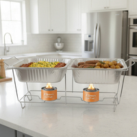 En gros, Brûleurs à gel méthanol à flamme bleue pour réchauds de table, chauffe-plats, chafing dishes de buffet et chauffe-aliments pour la restauration