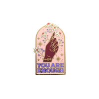 Personnalisé sur mesure créatif significatif puissant femmes braves mains ensemble plaqué or gratuit oeuvre broches broches décoratives émail broches
