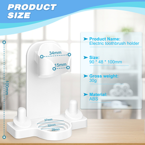 Porte-<span class=keywords><strong>brosse</strong></span> à dents électrique pour salle de bain, support de rangement mural pour <span class=keywords><strong>brosse</strong></span> à dents - Product Image 4