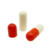 Vente en gros Capsules de gélatine vides Capsules de gélatine de qualité alimentaire Capsule de gélatine dure blanche orange