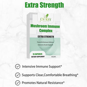 Capsules de complexe de champignons naturels avec vitamine C, extrait de champignons, complément alimentaire pour favoriser un système immunitaire sain - Product Image 4