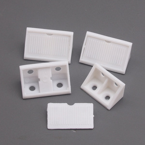 Soportes de esquina de plástico, conectores de ángulo recto blancos para muebles, soportes para estantes de armario, diseño moderno y duradero - Product Image 2