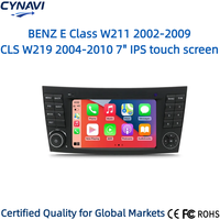 Lecteur multimédia pour voiture Mercedes Benz Classe E W211 (2002-2009) & CLS W219 avec écran partagé, GPS intégré, DSP, montage sur tableau de bord