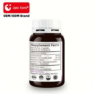 Suplemento Blanqueador de Piel con Etiqueta Personalizada, 60 Cápsulas, Apoya la Contracción de los Radicales Libres, Suplemento para Blanquear la Piel - Product Image 3