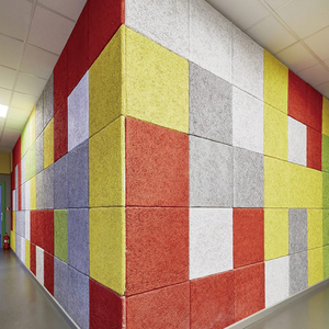 <span class=keywords><strong>Panneau</strong></span> <span class=keywords><strong>acoustique</strong></span> en laine de bois ignifuge NRC 0.8, <span class=keywords><strong>panneau</strong></span> en fibres de bois écologique pour gymnase, piscine, école, appartement - Product Image 6