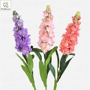 High Quality Silk Artificial Single Stem Violet Flowers Purple Pink For Wedding Home Decoration