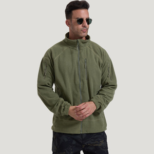 <b>Men's</b> Stand Collar Fleece <b>Jacket</b> Windproof Outdoor <b>Cycling</b> Sport Coat Autumn Winter Warm Polyester Wadding <b>Jacket</b> - Product Image 3