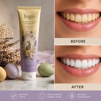 Dentifrice blanchissant personnalisé OEM pour adultes au charbon de bambou, niacinamide, aloès, anti-caries, résistant aux acides, sans fluorure, ISO