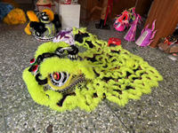 Funtoys quantité minimale de commande 1 PCS Nouvel An Chinois Vente en Gros Costume Traditionnel Chinois de Danse du Lion Mascotte Tête de Danse du Lion Costume pour Spectacle