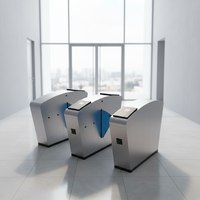 Système de contrôle d'accès ODM/OEM, reconnaissance faciale, lecteurs de cartes RFID/QR/IC, portillon tournant en acier inoxydable, protection IP55