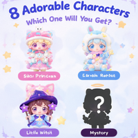 Figurines de collection en PVC Kawaii Blind Box, lot de 6, décoration de bureau, cadeau, jouet, dessin animé, anime