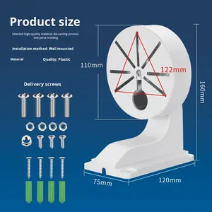 حامل كاميرا مراقبة 1258ZJ، لوحة محول بلاستيكية للتثبيت على الحائط، صندوق توصيلات مخفي للكاميرات العالمية - Product Image 4
