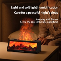 Diffuseur d'arômes portable USB en plastique écologique, humidificateur à flamme 3D, ultrasonique, télécommande, aromathérapie, bureau, 1 an
