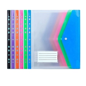 Carpeta Expandible A4 de PP Transparente e Impermeable con Cierre de Botón a Presión y 11 Orificios para Documentos Escolares - Product Image 1