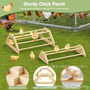 Wooden <b>Bird</b> Perch <b>Stand</b> 14.37in For Chick Duck Quail Parrot Pet Training Support - Product Image 3