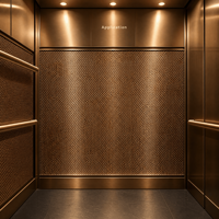 Maille métallique décorative en acier inoxydable 304 316, finition laiton PVD, écran tissé pour revêtement mural intérieur extérieur