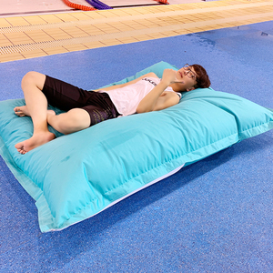 Housse de pouf flottant imperméable en tissu moderne pour <span class=keywords><strong>piscine</strong></span>, 140*180 cm, grand <span class=keywords><strong>coussin</strong></span> carré, chaise longue d'extérieur confortable - Product Image 4