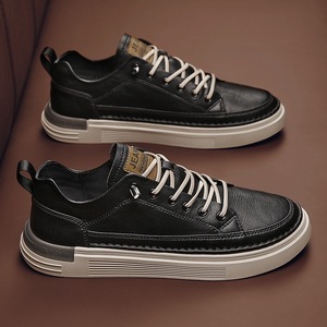 2024 nuovo Design calzature <span class=keywords><strong>uomo</strong></span> moda <span class=keywords><strong>scarpe</strong></span> Casual <span class=keywords><strong>da</strong></span> <span class=keywords><strong>uomo</strong></span> in pelle stringata - Product Image 4