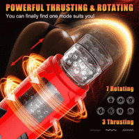 Dark Knight Automatischer Stroker Handsfree Teleskopisch Rotierender Masturbator Cup Elektrischer Pocket Stroker Für Männer Sex Toy