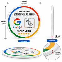 Autocollants NFC Google Review en gros, ronds, autocollants, à coller pour laisser un avis, étiquettes intelligentes pour restaurants, cafés, salons et magasins de détail