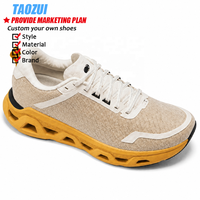 Chaussures de course respirantes personnalisées pour hommes, légères, à semelle épaisse évidée, pour la vente en gros, par fabricants OEM, chaussures de sport et baskets