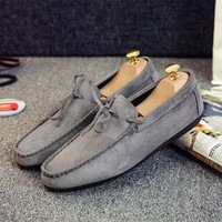 Chaussures décontractées pour hommes, nouvelle collection Printemps 2026, style coréen, en daim givré respirant avec doublure en maille, à enfiler, en plastique, vente en gros