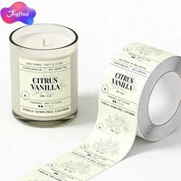Autocollants personnalisés en vinyle pour l'emballage de produits avec votre propre logo, étiquettes personnalisées pour l'emballage, autocollants pour bougies