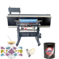 Imprimante UV DTF A3 Rouleau à Rouleau pour Film AB, Machine de Transfert d'Étiquettes en Cristal, 3 Têtes XP600 pour Étiquettes Personnalisées sur Verre, Bois, Métal