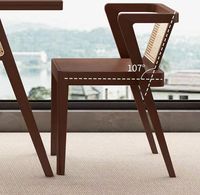 Juego de Mesa de Comedor de Madera Maciza de Alta Calidad, Sillas de Madera que Ahorran Espacio, Mesa y Sillas de Comedor de Ratán