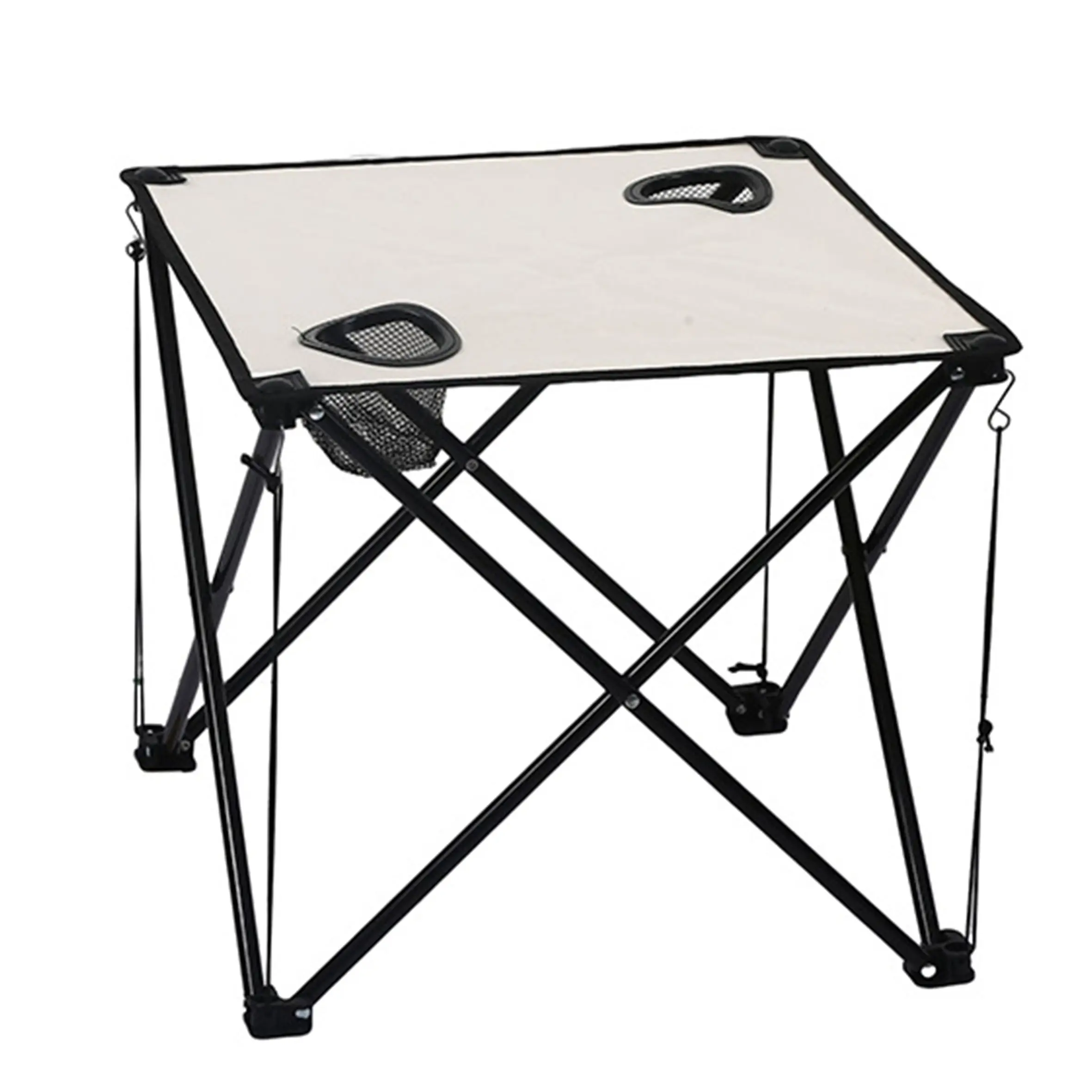 Meja lipat putih portabel plastik persegi panjang pabrik, meja lipat portabel/