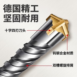 ดอกสว่านกระแทก SDS Plus 5-12 มม. YG8 ทังสเตนคาร์ไบด์ สำหรับเจาะผนังคอนกรีต - Product Image 5