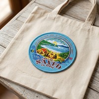 Écusson tissé brodé personnalisé multicolore pour uniforme scolaire