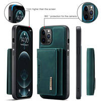 Coques de Téléphone en Cuir PU avec Porte-Cartes Magnétique pour Samsung et iPhone 11 12 13 14 15 16 17 Air Pro Max