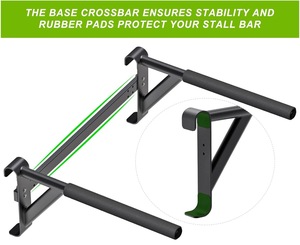 Barras de dominadas de madera montadas <span class=keywords><strong>en</strong></span> la pared para entrenamiento <span class=keywords><strong>en</strong></span> suspensión, gimnasio <span class=keywords><strong>en</strong></span> casa, <span class=keywords><strong>calistenia</strong></span>, fisioterapia, escuela y clínica - Product Image 3