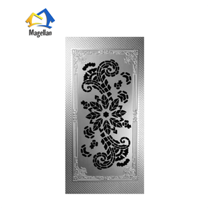 Venta caliente Nuevo diseño de corte por láser moldeado Piel de puerta de acero Precio de fábrica Material de placa de acero <span class=keywords><strong>para</strong></span> puerta o ventana - Product Image 5