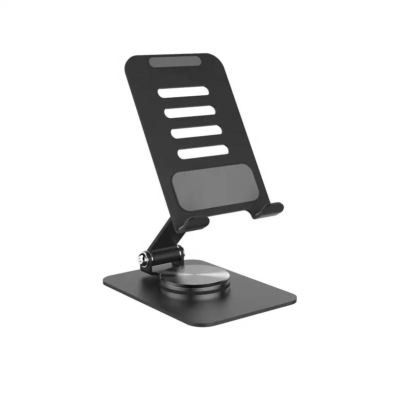 2023 New Desktop Smart Phone Holder With 360 Rotating Base Foldable Mobile Tablet Phone Mount Cell Phone Stand Holder For Desk