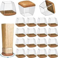 Chaise transparente jambe meubles Table jambe couverture sol protecteur chaise jambe chaussettes