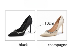 Nouvelles Sandales à Talons Aiguilles en Satin pour Femme 2025, Style Français Élégant et Polyvalent avec Strass - Product Image 6