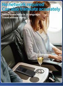 Traducteurs intelligents M10 137 en ligne 16 hors ligne pour voyages d'affaires, écran couleur, Wi-Fi 2.4G 5G, Bluetooth, <span class=keywords><strong>traduction</strong></span> de photos et de groupes de messages - Product Image 2