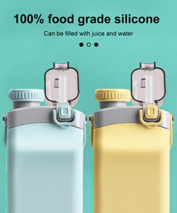 Botella de Agua Deportiva de Silicona Plegable y Suave de 600 ml, Personalizada de Fábrica, Ecológica, Irrompible, para Gimnasio y Exteriores - Product Image 5