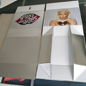 Sang Trọng Satin Lụa Gấp Từ Đóng Hộp Cứng Nhắc Nhà Sản Xuất Tùy Chỉnh Hộp Với Logo Bao Bì Cho Tóc Giả - Product Image 2