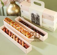Nouvelle boîte à emporter personnalisée pour boulangerie arabe avec poignée, pour pain pita, galettes de lentilles, Bibe Shata, Khobz El Labyad, pain aux dattes et pâtisseries en bande