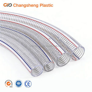 Manguera Flexible Reforzada con Alambre <span class=keywords><strong>de</strong></span> Acero <span class=keywords><strong>de</strong></span> <span class=keywords><strong>PVC</strong></span> Transparente <span class=keywords><strong>de</strong></span> 32 mm, <span class=keywords><strong>de</strong></span> Grado Alimenticio para Vacío y Alta Presión, para Transporte <span class=keywords><strong>de</strong></span> Líquidos, Gránulos y Polvo - Product Image 2