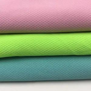 Warp Knitting Fabric Manufacturer Wholesale Knits Mesh Fabric Bird Eye Mesh Fabric 100% Polyester For Sport Wear