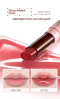 Rouge à lèvres et brillant à lèvres double embout waterproof pour des lèvres pulpeuses et éclatantes, formule non collante aux couleurs vives et hydratantes