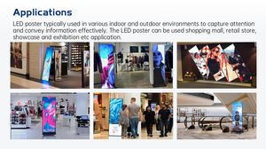 Affichage LED publicitaire numérique P1.86 4K/8K HDR10+ pliable double face, écran LED pliable à trois volets, affichage d'affiches pliables, Adobe RGB 98%, IP43 - Product Image 6